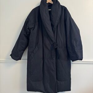 Donna Karan Black Puffer Coat